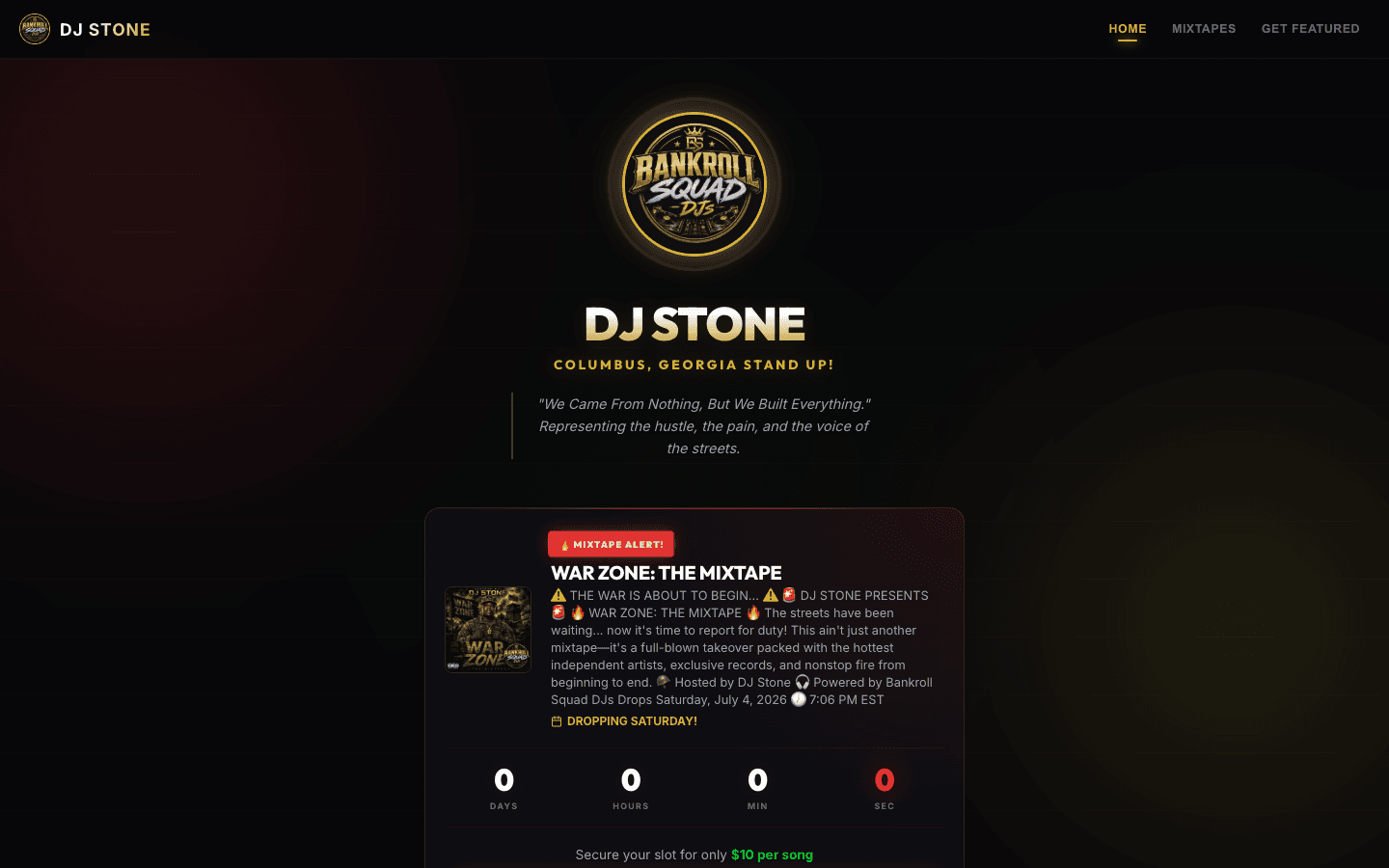 bookdjstone.com — DJ Stone official website and mixtape submissions